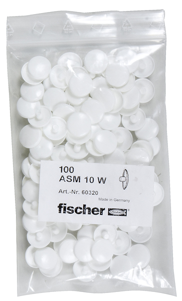 FISCHER Abdeckkappen für Metallrahmendübel ASM f. F-M / KUNSTSTOFF