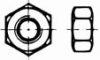 DIN 934 Sechskantmuttern, LINKS