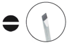 Schlitzschraubendreher in Elektroform (vorne gerade)