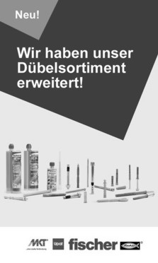 NEU im Sortiment: Wir haben unser Dübelsortiment erweitert