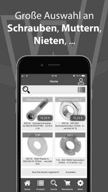 Die Wegertseder-App: Große Auswahl an Schrauben, Muttern, Nieten, ...