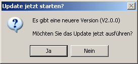 Frage, ob gefundene Updates jetzt heruntergeladen werden sollen.